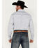 Image #4 - Cowboy Hardware Men's Tonal Paisley Print Long Sleeve Pearl Snap Western Shirt , White, hi-res