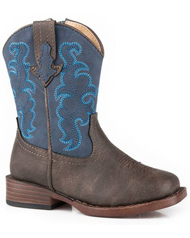 Roper Toddlers' Blaze Western Boots - Square Toe, Brown, hi-res