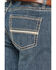 Image #4 - Rock & Roll Denim Men's Medium Wash Cannon Loose Fit Bootcut Reflex Stretch Denim Jeans, Medium Wash, hi-res