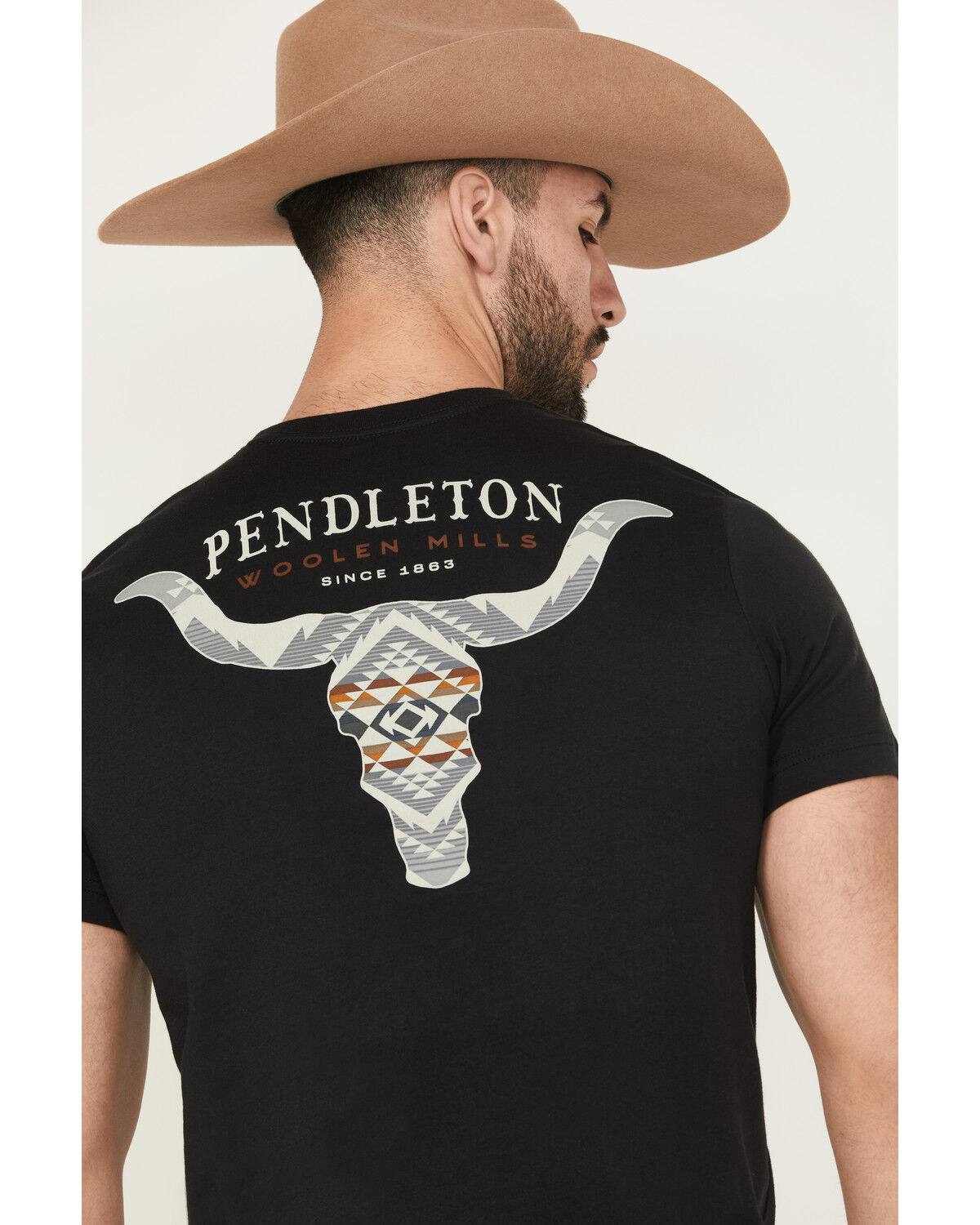 Image #4 - Pendleton Men's Cascadia Skull Short Sleeve Graphic T-Shirt, Black, hi-res