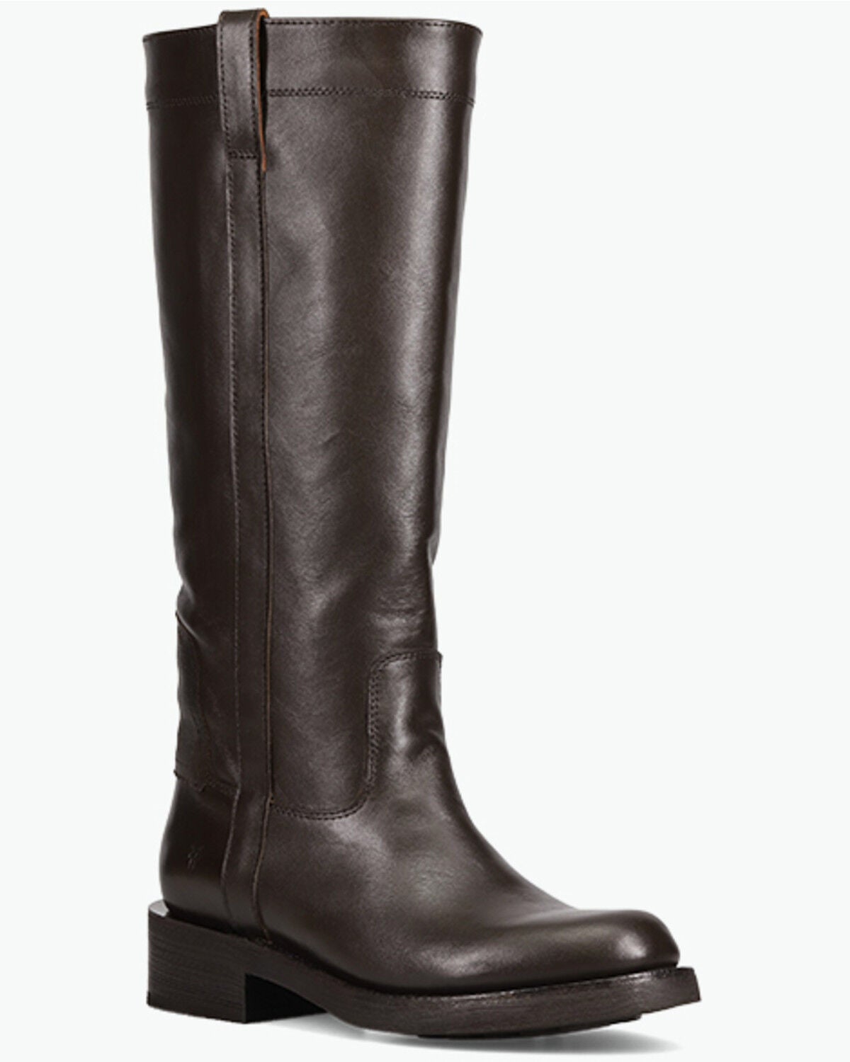 Image #1 - Frye Women's Viv Riding Boots - Round Toe, Dark Brown, hi-res