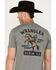 Image #4 - Wrangler Men's Cowboy Logo Short Sleeve Graphic T-Shirt, Grey, hi-res