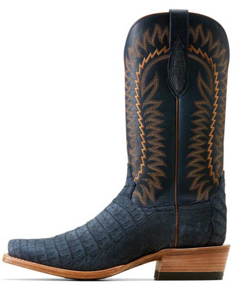 Image #2 - Ariat Men's Futurity Finalist Exotic Caiman Western Boots - Square Toe , Navy, hi-res