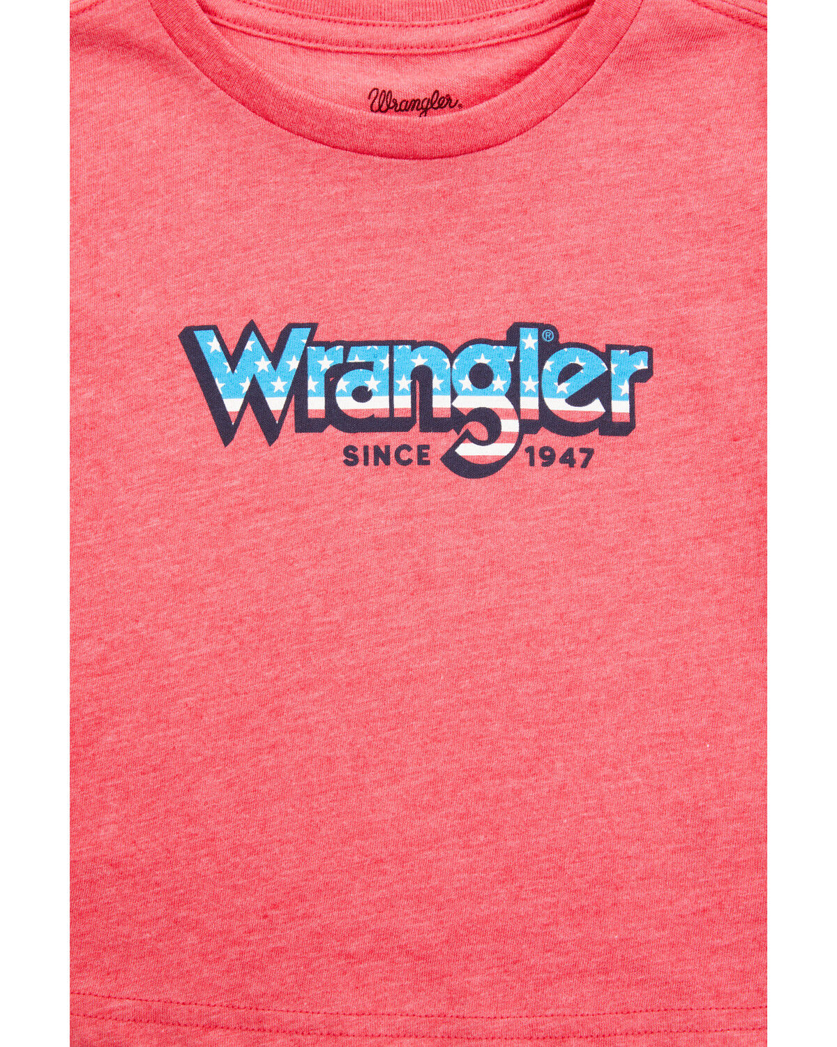 Image #2 - Wrangler Toddler Boys' Stars And Stripes Logo Short Sleeve T-Shirt, Red, hi-res