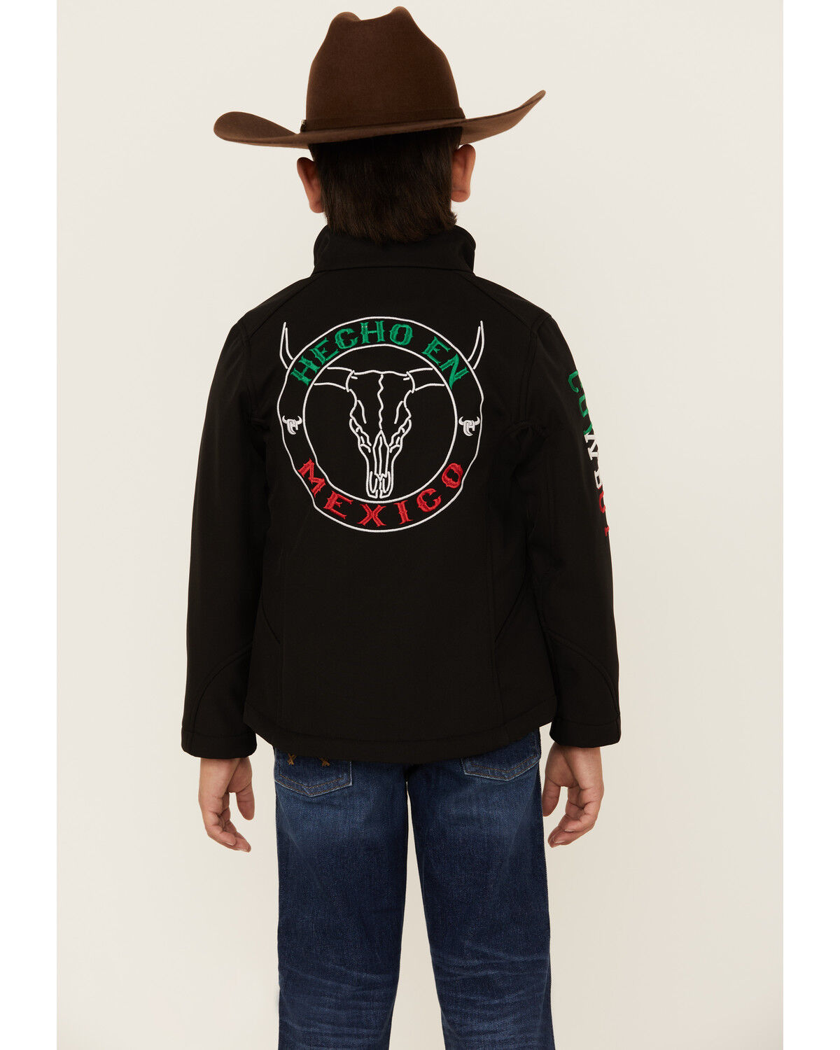 Image #4 - Cowboy Hardware Boys' Hecho en Mexico Jacket, Black, hi-res