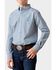 Image #1 - Ariat Boys' Delaney Striped Print Long Sleeve Button-Down Western Shirt, Blue, hi-res