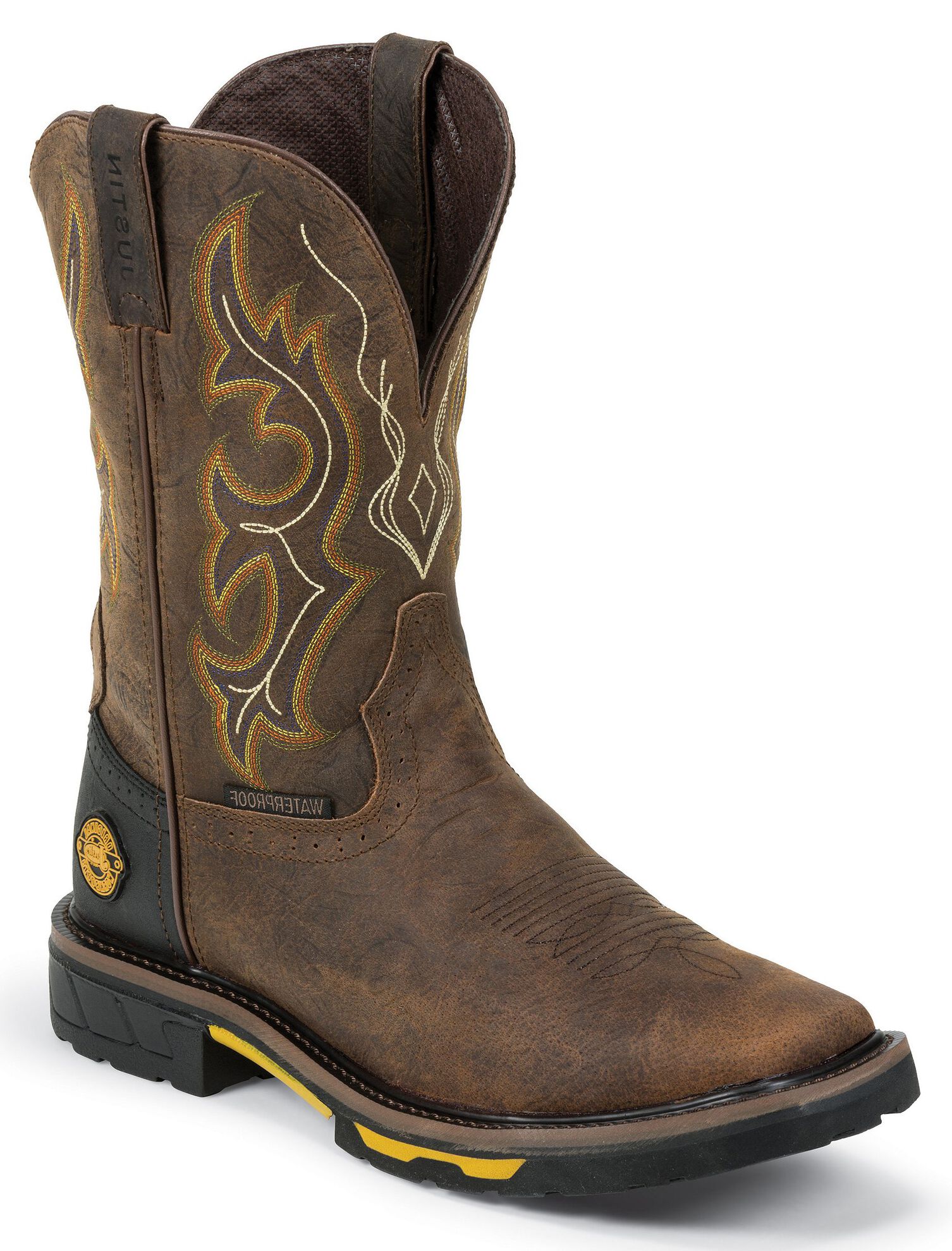 Justin Men s Joist Waterproof Work Boots Soft Toe Sheplers
