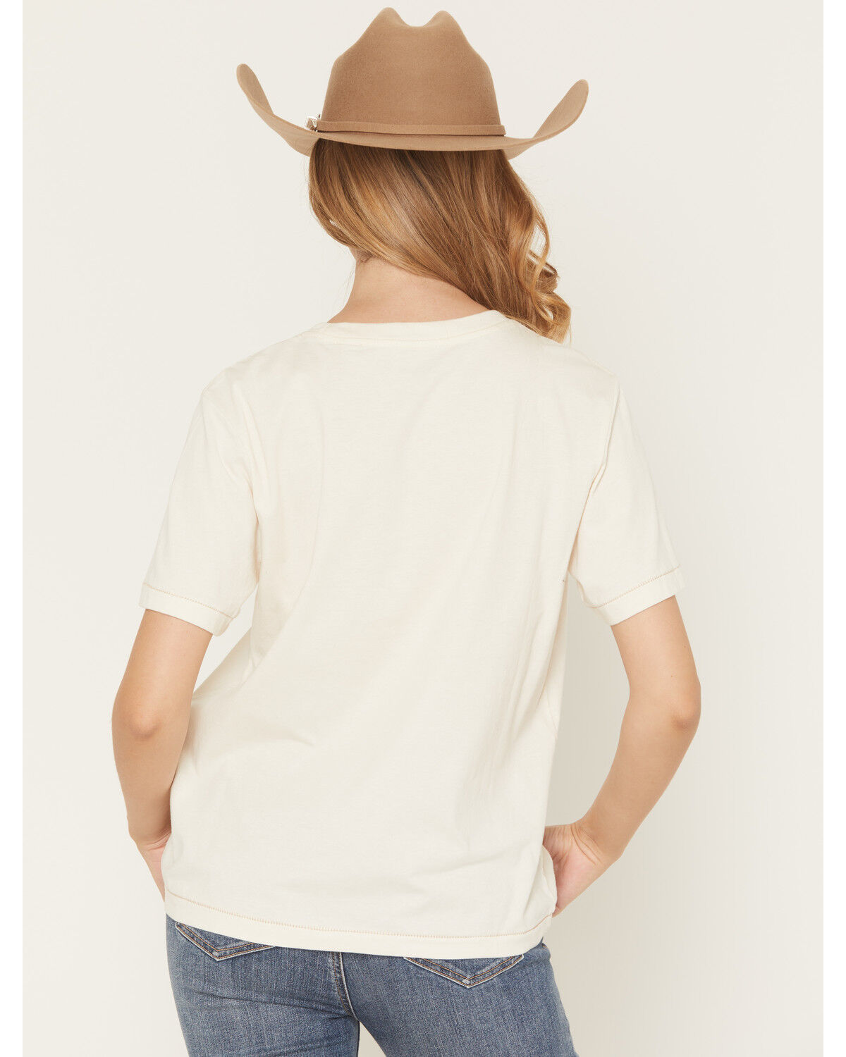Image #4 - Shyanne Women's Pretty Gritty Embroidered Short Sleeve Graphic Tee, Cream, hi-res