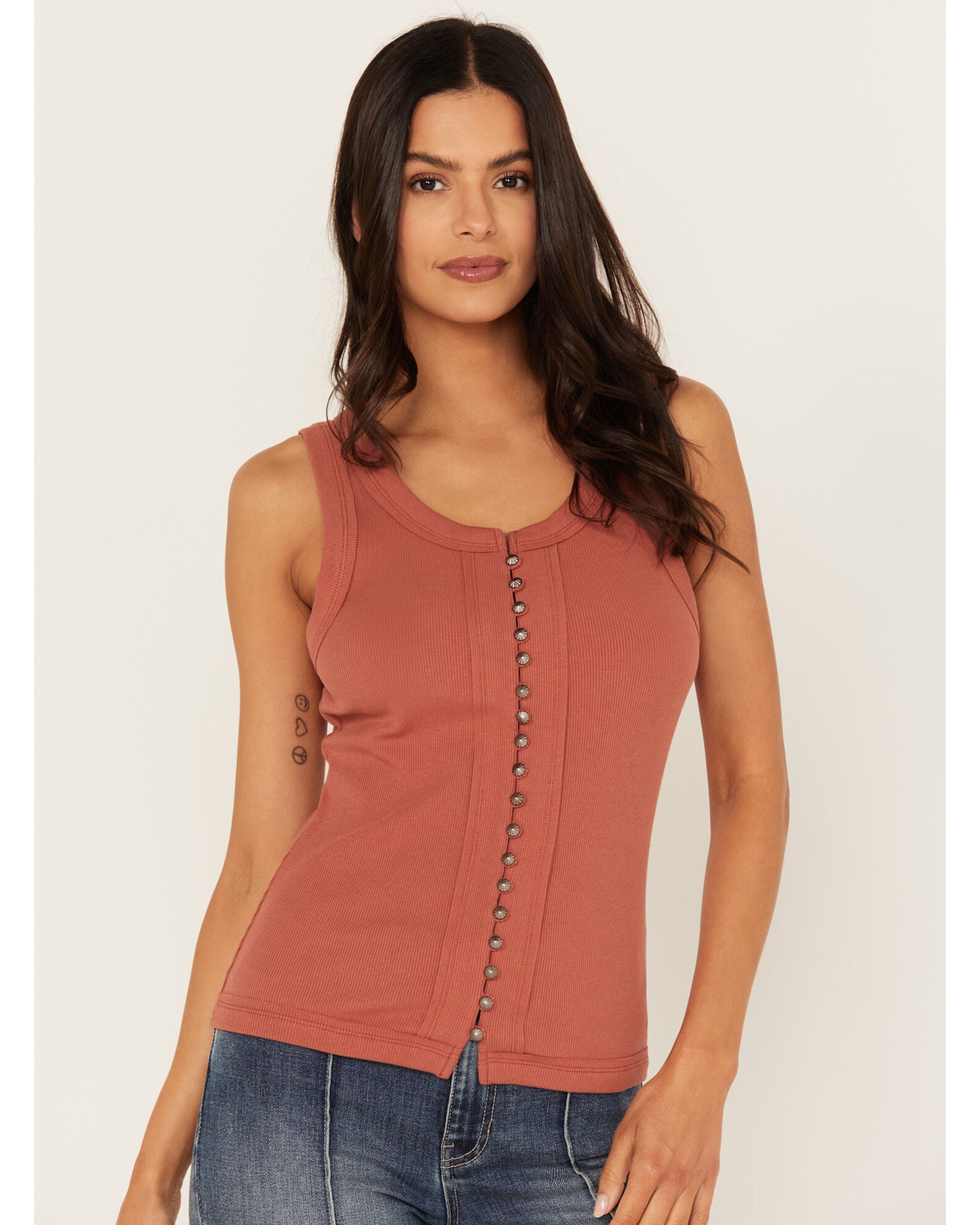 Product Name: Idyllwind Women's Edna Button Front Ribbed Tank
