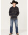 Ariat Boys' Southwestern Print Hooded Sweatshirt, Blue, hi-res