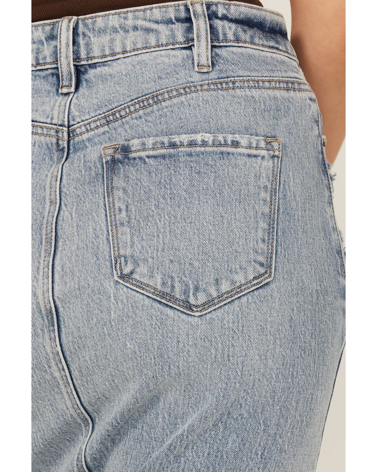 Image #4 - Cello Women's Medium Wash Midi Skirt, Medium Wash, hi-res