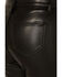 Image #4 - Rock & Roll Denim Women's High Rise Faux Leather Bargain Modest Bootcut Pants, Black, hi-res