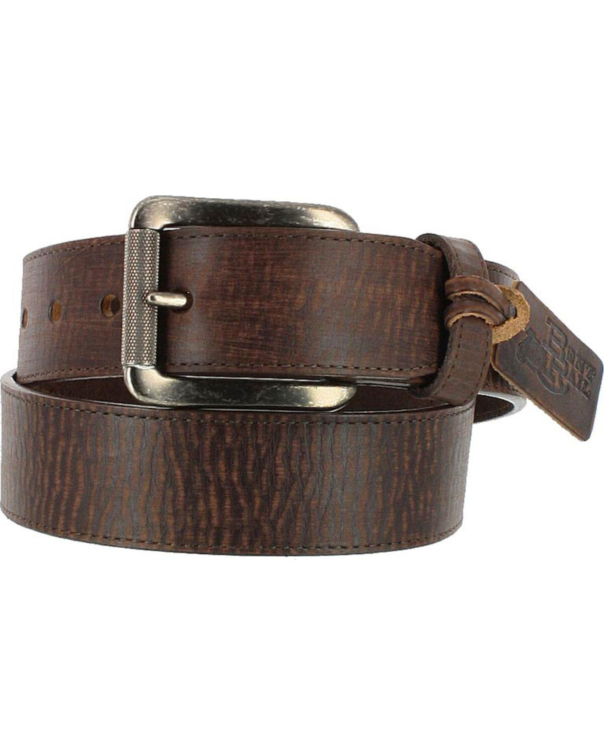 Image #1 - Justin Men's Bomber Belt, Brown, hi-res