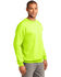 Image #3 - Port & Company Men's Safety Green 3X Essential Fleece Crew Work Pullover - Big, Green, hi-res