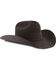 George Strait by Resistol Men's Logan 6X Black Fur Felt Cowboy Hat, Charcoal, hi-res