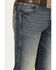 Image #2 - Wrangler Retro Men's Dark Knight Medium Wash Stretch Slim Straight Jeans, Medium Wash, hi-res