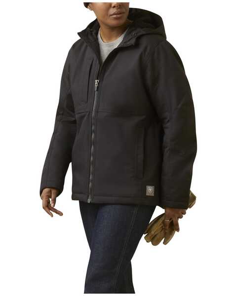 Image #1 - Ariat Women's Rebar DuraCanvas Insulated Jacket , Black, hi-res