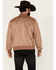 Image #4 - Moonshine Spirit Men's Flight Plan Faux Suede Bomber Jacket, Tan, hi-res