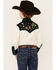 Image #4 - Rockmount Ranchwear Boys' Space Cowboy Long Sleeve Pearl Snap Western Shirt , Black, hi-res
