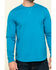 Image #4 - Hawx Men's Teal Sleeve Logo Long Sleeve Work T-Shirt - Tall, Teal, hi-res