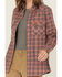 Image #3 - Wrangler Women's FR Plaid Print Long Sleeve Snap Work Shirt, Red, hi-res