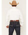 Image #4 - Ferrell Men's Tek Solid Long Sleeve Snap Performance Western Shirt, White, hi-res