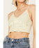 Image #3 - Fornia Women's Floral Lace Bralette, Mint, hi-res