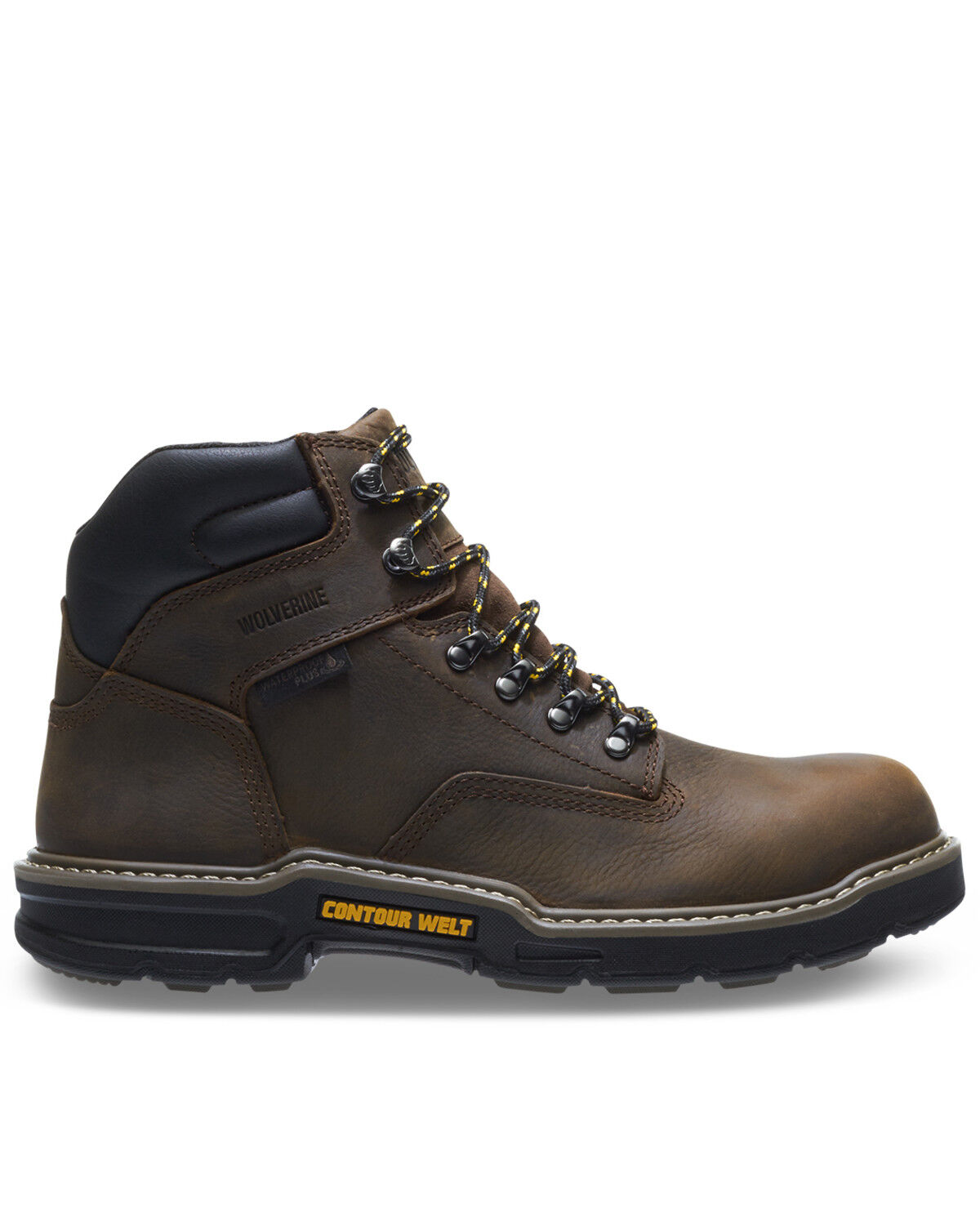 Image #2 - Wolverine Men's Bandit Waterproof Work Boots - Soft Toe, Dark Brown, hi-res