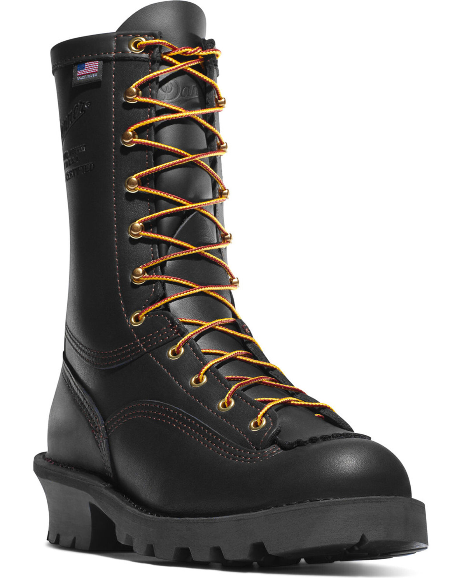 Product Name Danner Men s 10 Flashpoint II Vibram Fire Logger Outsole Work Boots Round Toe