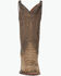 Image #3 - Circle G Men's Exotic Caiman Western Boots - Round Toe, Brown, hi-res