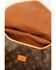 Image #4 - Vintage Boho Women's Fringeless Vachetta Crossbody Bag , Brown, hi-res