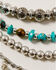 Shyanne Women's Mystic Summer Turquoise Layered Fringe Necklace, Silver, hi-res
