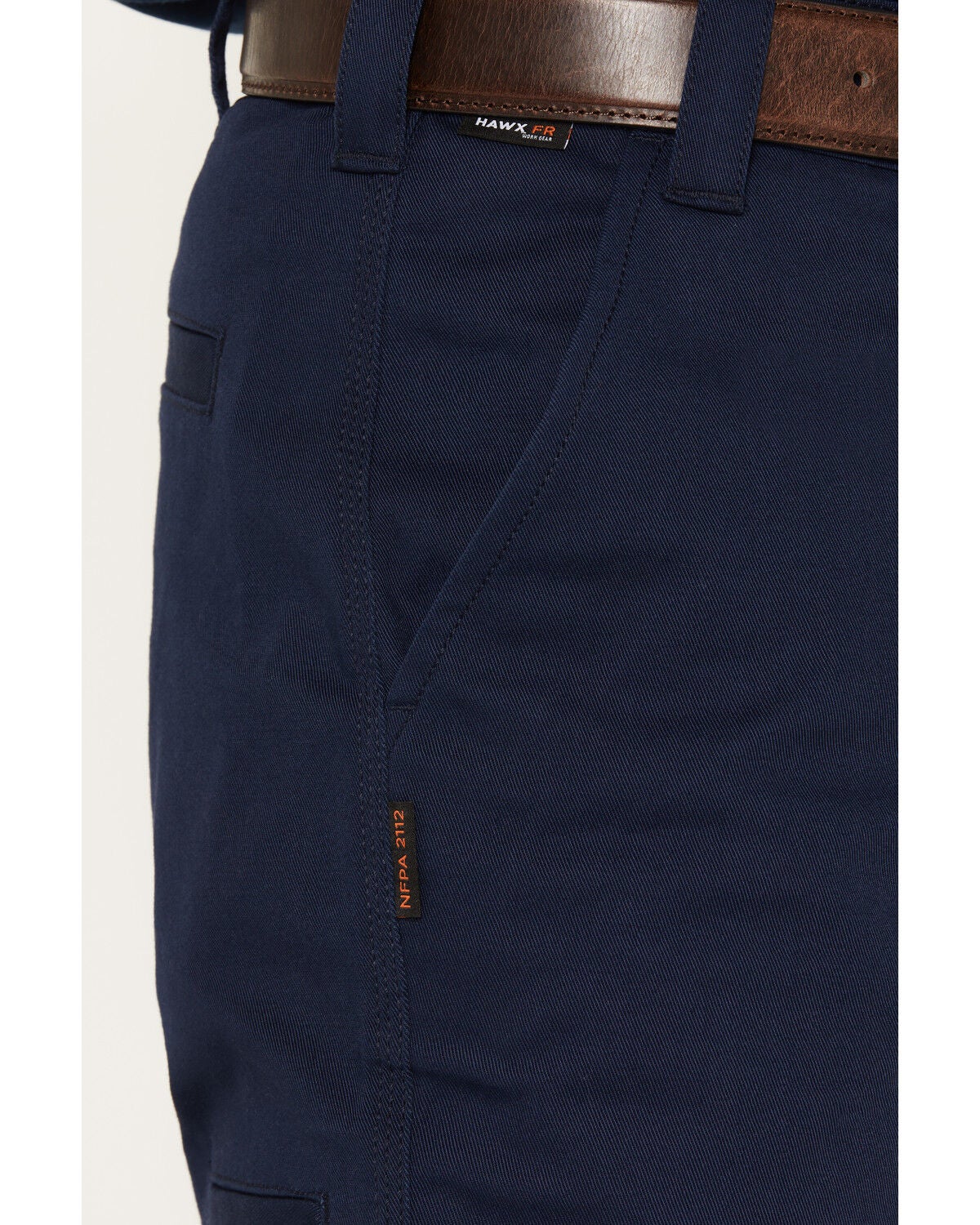 Image #2 - Hawx Men's FR Milwaukee Solid Straight Work Pants, Navy, hi-res