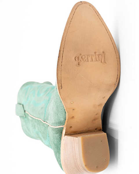 Image #7 - Ferrini Women's Quinn Western Boots - Pointed Toe , Seafoam, hi-res