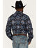 Image #4 - Rock & Roll Denim Men's Southwestern Knit Long Sleeve Button Down Shirt, Indigo, hi-res