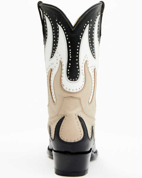 Image #5 - Yippee Ki Yay by Old Gringo Women's Fire Soul Western Boots - Snip Toe, Black/white, hi-res