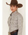 Rough Stock by Panhandle Women's Long Sleeve Snap Western Shirt, Grey, hi-res