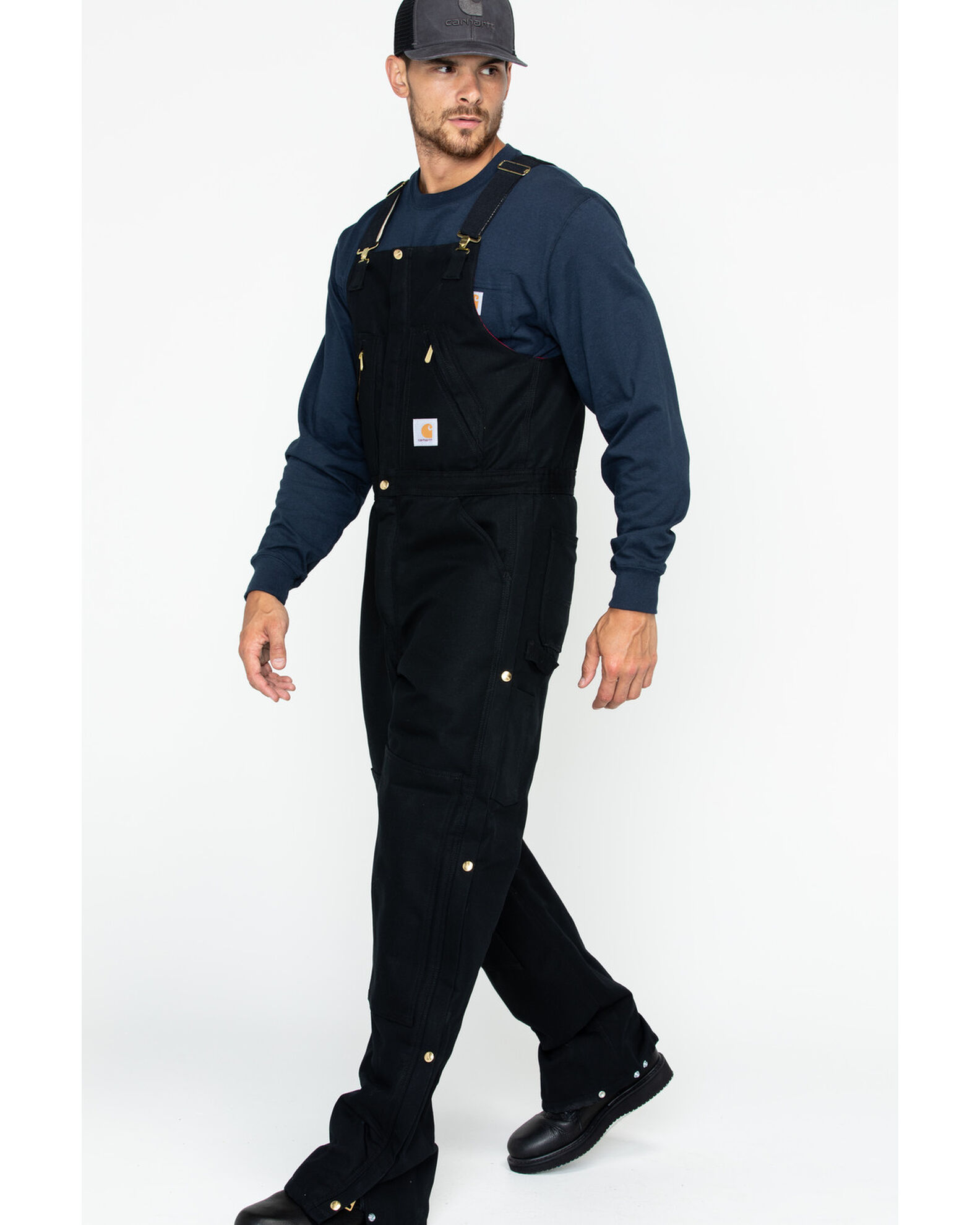 Carhartt men's yukon aql zip to waist bib overalls new arrivals