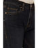 Rock & Roll Denim Women's Dark Wash High Rise Raw Denim Trouser Jeans, Dark Wash, hi-res