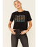 Image #1 - Rock & Roll Denim Women's Tacos Tacos Tacos Graphic Short Sleeve Tee , Charcoal, hi-res