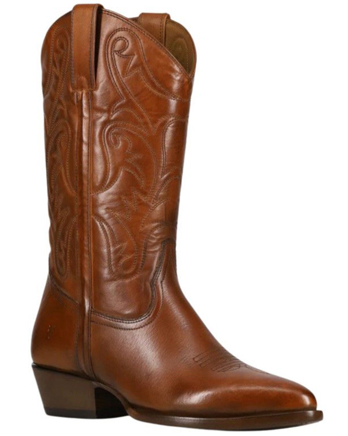 Frye Men's Bruce Western Boots - Round Toe, Brown, hi-res