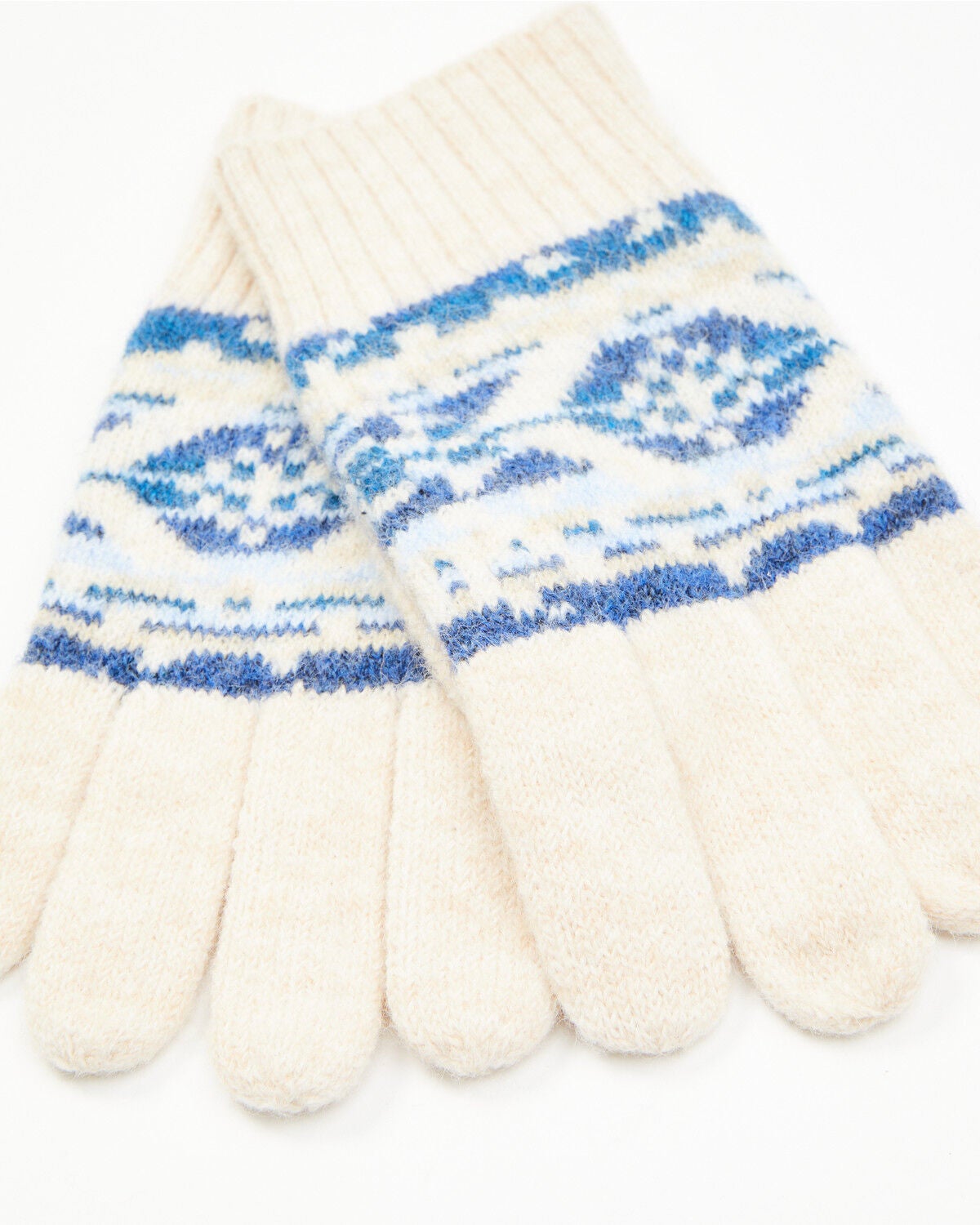 Idyllwind Women's Hensley Southwestern Print Gloves, Ivory, hi-res