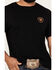 Image #3 - Ariat Men's Eagle Freedom Short Sleeve Graphic T-Shirt, Black, hi-res
