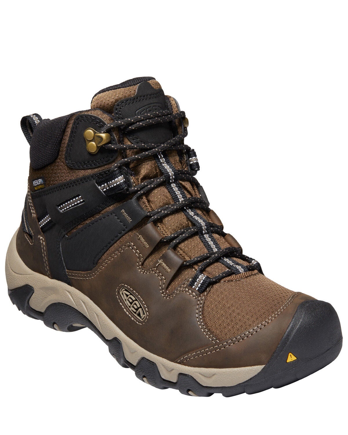 Keen Men's Steens Mid Waterproof Boot - 9.5 - Canteen / Black