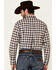 Ariat Men's Mach Stretch Small Plaid Long Sleeve Button Down Western Shirt , Aqua, hi-res