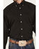 Image #3 - Ariat Men's Wrinkle Free Solid Pinpoint Oxford Classic Fit Long Sleeve Button Down Shirt, Charcoal, hi-res