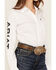 Image #3 - Ariat Women's Boot Barn Exclusive Team Kirby Long Sleeve Button-Down Stretch Western Shirt - Plus, White, hi-res