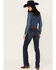 Image #1 - Wrangler Women's Mid Rise Q-Baby Dark Wash Bootcut Ultimate Riding Jeans, Dark Wash, hi-res