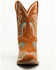Image #4 - Dingo Women's Flying Colors Suede Western Booties - Round Toe, Camel, hi-res
