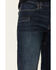 Image #4 - Hawx Men's Dark Wash Straight Stretch Denim Work Jeans, Indigo, hi-res